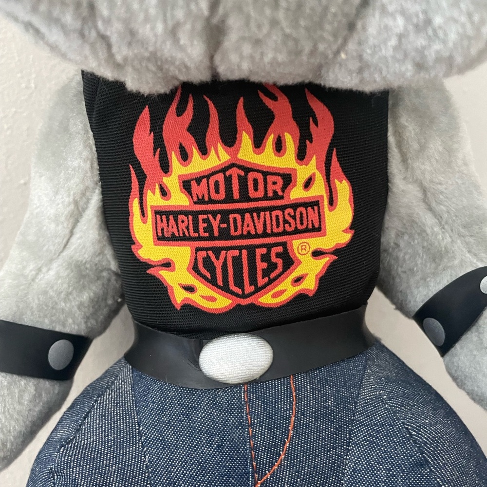 Vintage 1993 Harley Davidson bulldog plush - Picture 2 of 9